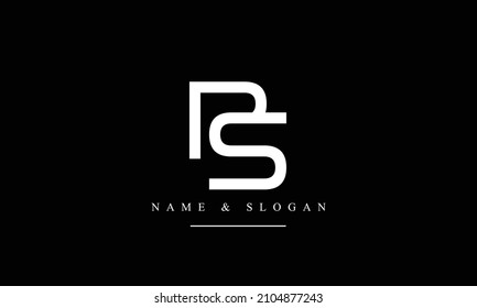 SP, PS, S, P abstract letters logo monogram