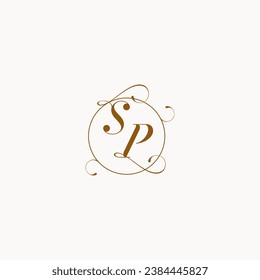 SP uniquely wedding logo symbol of your marriage and you can use it on your wedding stationary