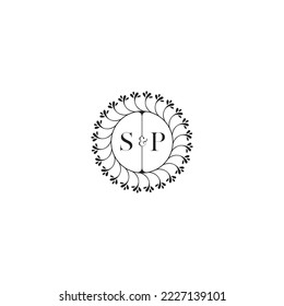 El concepto de boda SP floral en un diseño profesional de alta calidad que se imprimirá bien en cualquier medio impreso