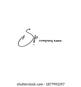 Sp white background handwritten logo