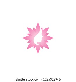 Spa aesthetic logo design template vector