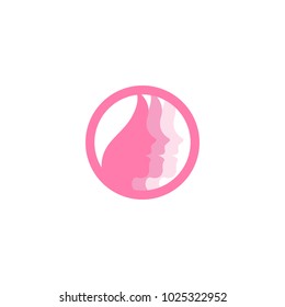 Spa aesthetic logo design template vector
