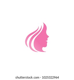 Spa aesthetic logo design template vector