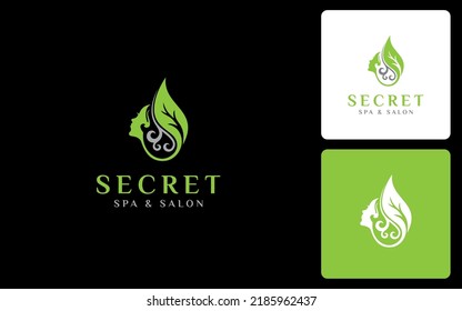 Spa aesthetics modern logo vector