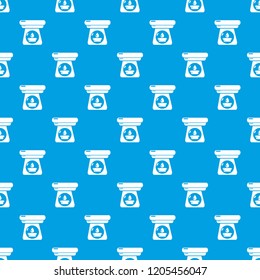 Spa aroma bottle pattern vector seamless blue repeat for any use