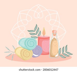 spa and aromatheraphy illustration design