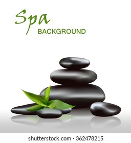 Spa Background Rocks Vector Stock Vector (Royalty Free) 362478215 ...