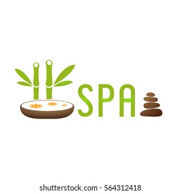 Spa bamboo flowers 