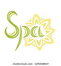 Spa beautiful nature decorative element. Vector illustration