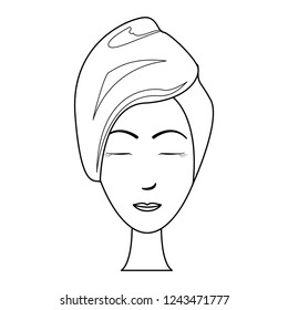 SPA beauty and health concept black and white