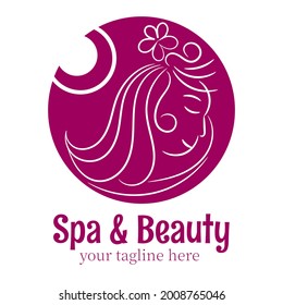 logotipos de spa y belleza con formas dinámicas y fáciles de recordar 