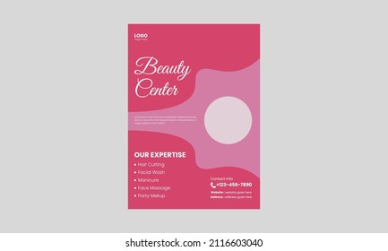 Spa, beauty, and massage flyer design template. Beauty spa hair salon print ready flyer template design. leaflet,  a4 size, flyer, cover, poster, brochure design