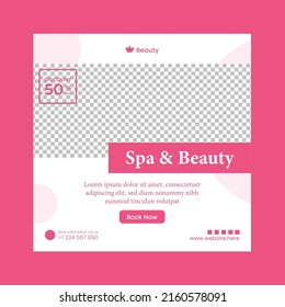 Vorlage für Spa und Beauty Post