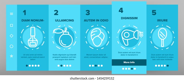 Spa Beauty Service Vector Onboarding Mobile App Page Screen. Spa Treatments Thin Line Contour Symbols. Asian Therapy, Alternative Medicine, Relaxation, Massage, Aromatherapy. Beauty Salon Illustration