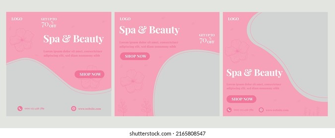Spa and Beauty Social Media Post Template