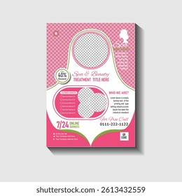 Spa and Beauty Treatment Promotion flyer