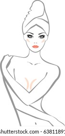 Spa beauty in vector