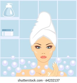 Spa beauty in vector