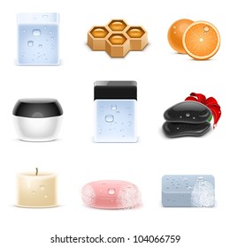 spa and beauty vector icons