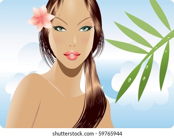 Spa beauty-brunette