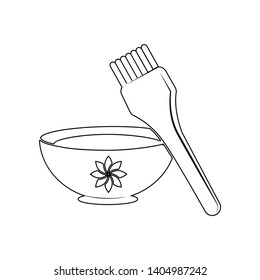 spa brush with oil icon. Element of Spa for mobile concept and web apps icon. Outline, thin line icon for website design and development, app development