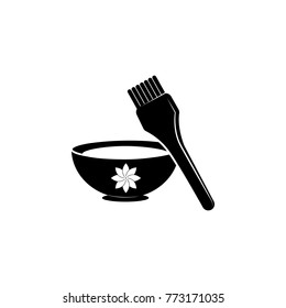 spa brush with oil icon. Spa icon. Element relaxation and rest icon. Premium quality graphic design. Signs, outline symbols collection icon for websites, web design, mobile app on white background