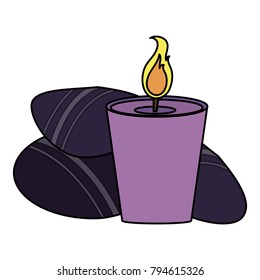 Spa candle aromatherapy
