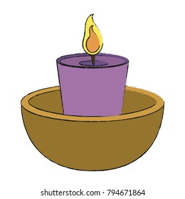 Spa candle aromatherapy