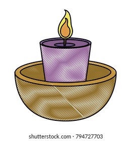 Spa candle aromatherapy