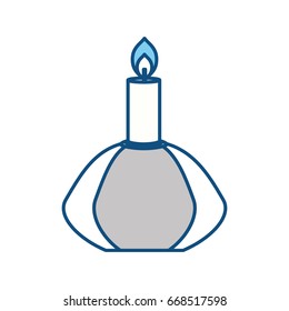 Spa candle isolated