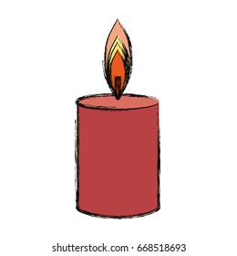 Spa candle isolated