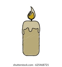 spa candle isolated icon
