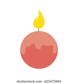 spa candle isolated icon