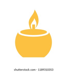 Spa candle symbol