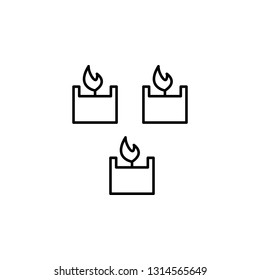 spa candle variant outline icon. Signs and symbols can be used for web, logo, mobile app, UI, UX