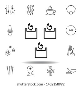 spa candle variant outline icon. Detailed set of spa and relax illustrations icon. Can be used for web, logo, mobile app, UI, UX