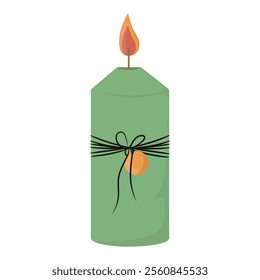 Spa Candle Vector Illustration - 01