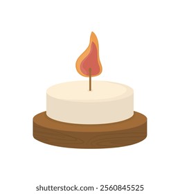 Spa Candle Vector Illustration - 02