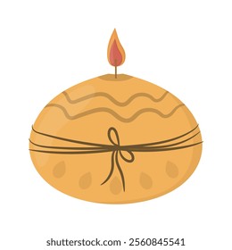 Spa Candle Vector Illustration - 03