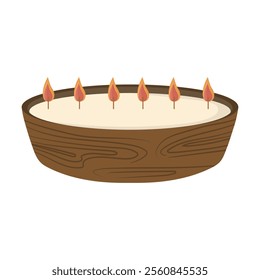 Spa Candle Vector Illustration - 05
