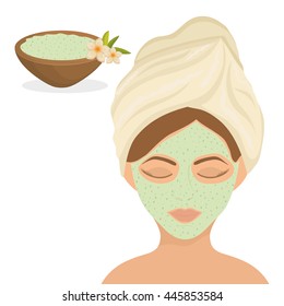 Spa center concept with icon design, vector illustration 10 eps graphic.