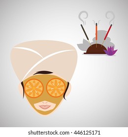 Spa Center concept with icon design, vector illustration 10 eps graphic.