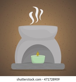 spa center concept with icon design, vector illustration 10 eps graphic.