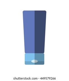 Spa center concept represented by Bottle of cream icon. Isolated and flat illustration 