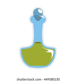 Spa center concept represented by Bottle of oil icon. Isolated and flat illustration 