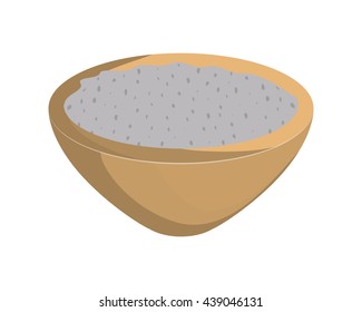 Spa center design. bowl icon. vector graphic