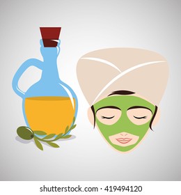 Spa center design. health icon. Isolated illustration