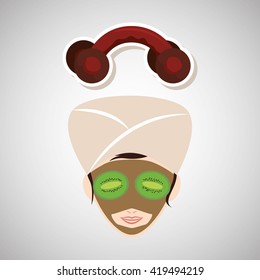Spa center design. health icon. Isolated illustration