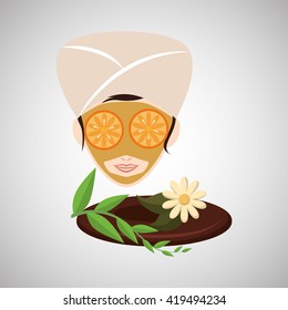 Spa center design. health icon. Isolated illustration