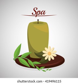 Spa center design. health icon. Isolated illustration